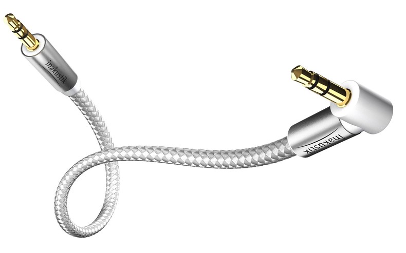 Кабель межблочный Inakustik Premium MP3 Audio Cable 90°, 3.5 Phone plug, 0.5 m, 004104005