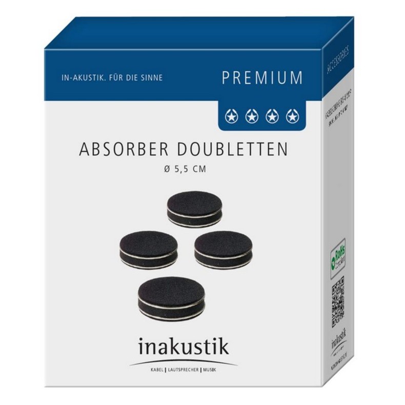 Опора Inakustik Premium Doublette, 4 pcs, black, 008509