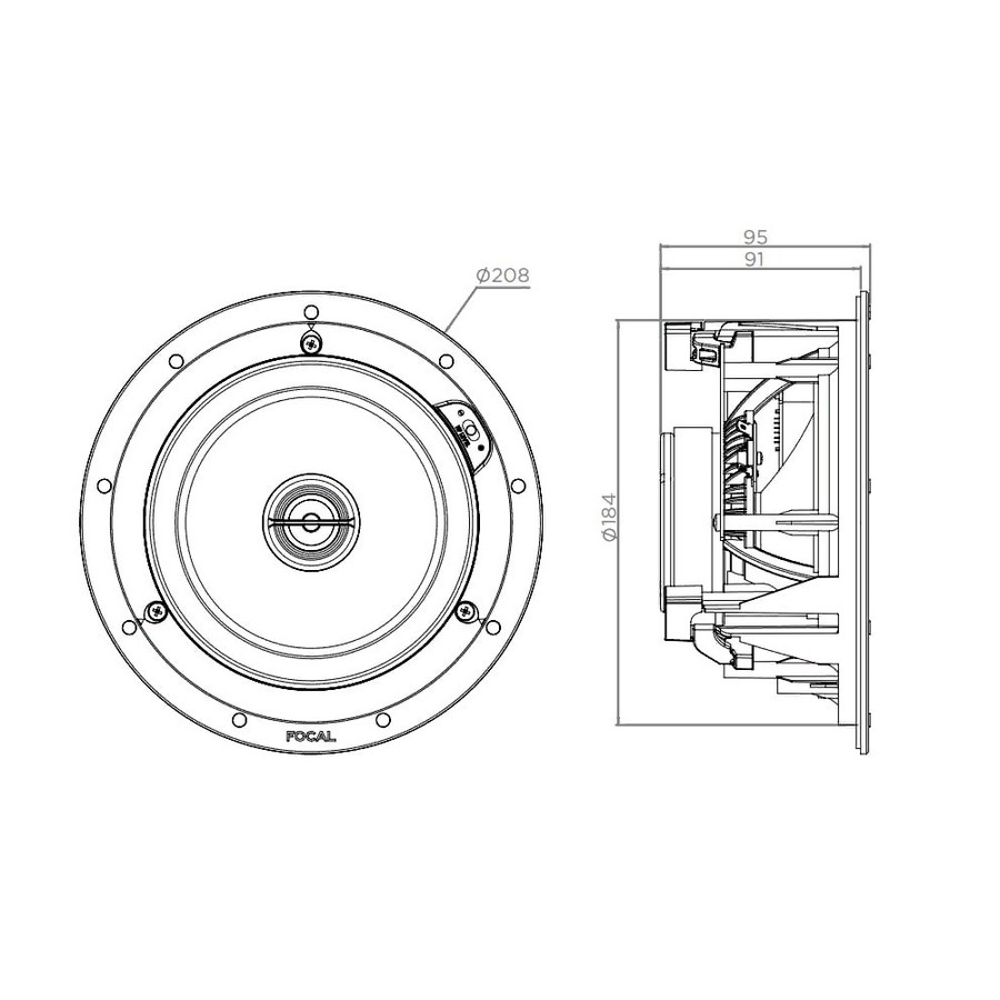 Размеры динамиков. Встраиваемая акустика Focal 100 ICW 6. Focal 100 ICW 5. Чертежи для встраиваемая акустика Focal 100 ICW 6. Focal встраиваемая акустика стерео.