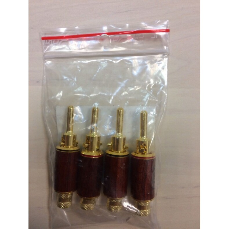 Разъем DALI Bananas/Plastic Bag Gold/Wood (4 шт)