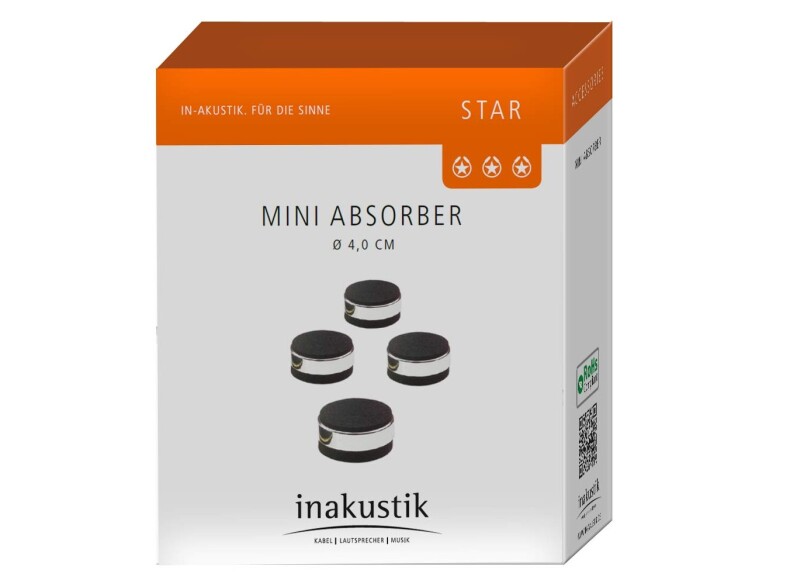 Опора Inakustik Star Mini Absorber, 4 pcs, black, 008508