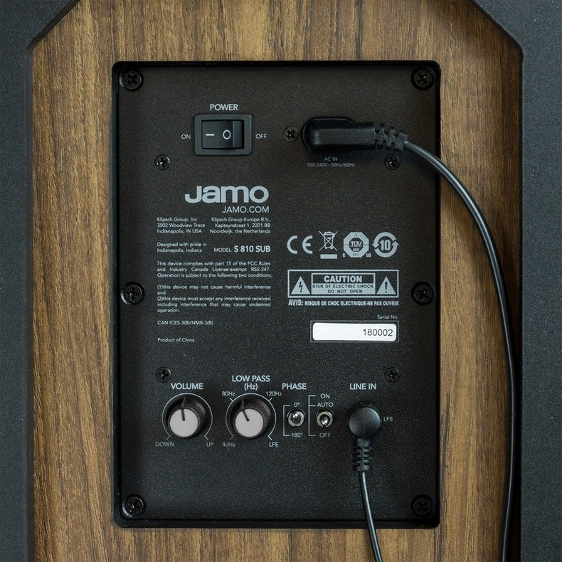 Сабвуфер активный JAMO S 810 SUB, Black