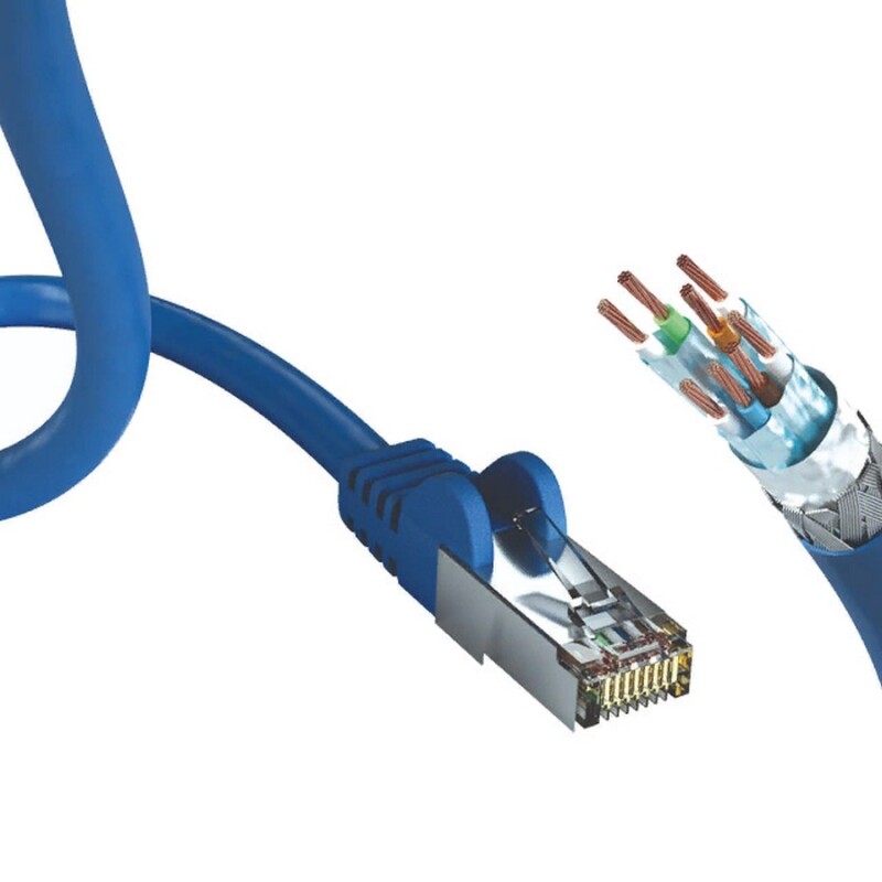Патч корд Inakustik Profi CAT7 Ethernet Cable, 0.5 m, S-FTP, AWG 26, 009250005