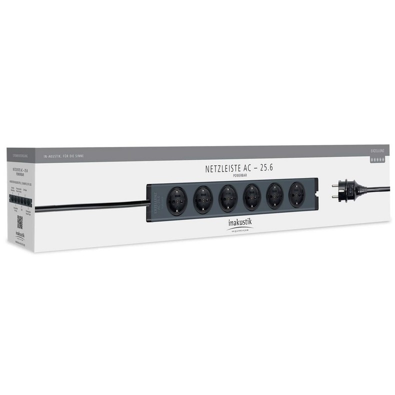 Фильтр сетевой Inakustik Exzellenz Power Bar AC-25-6, 3x2,5mm, 1.65 m, 006170615