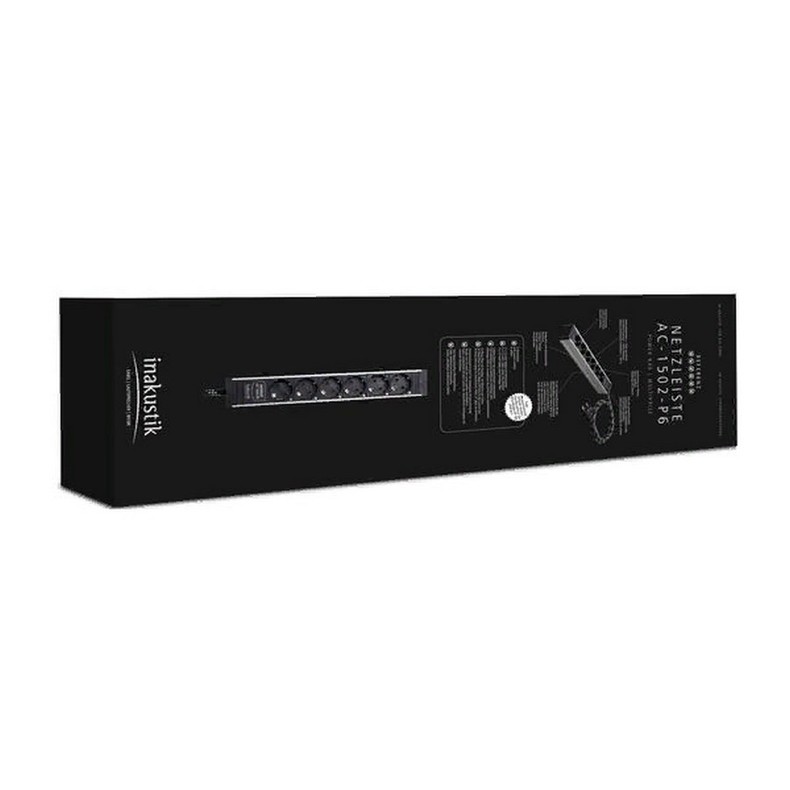 Фильтр сетевой Inakustik Referenz Power Bar AC-1502-P6 3x1,5mm, 1,5 m, 00716202