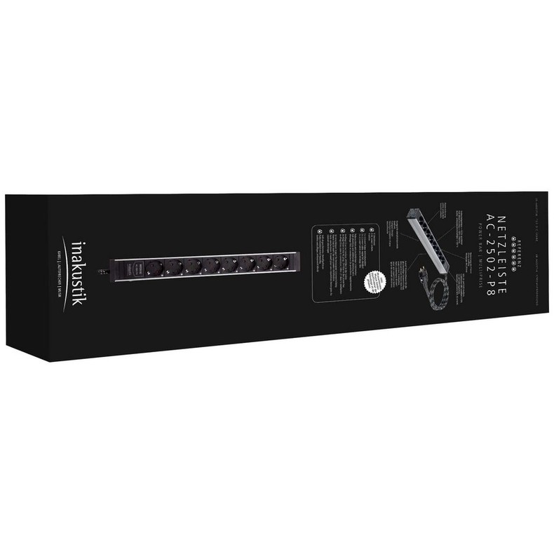 Фильтр сетевой Inakustik Referenz Power Bar AC-2502-P8 3x2,5mm, 3 m, 00716303