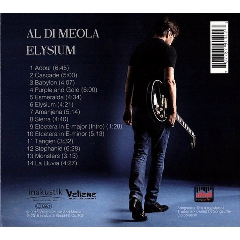 Диск CD Meola Al Di, Elysium