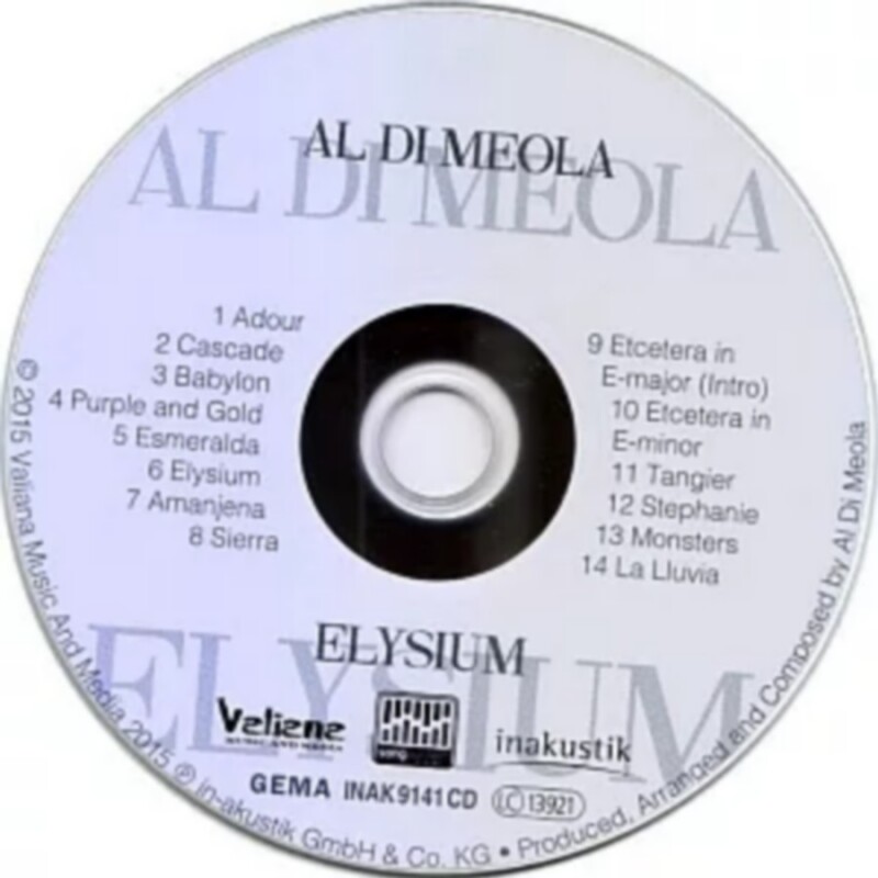 Диск CD Meola Al Di, Elysium