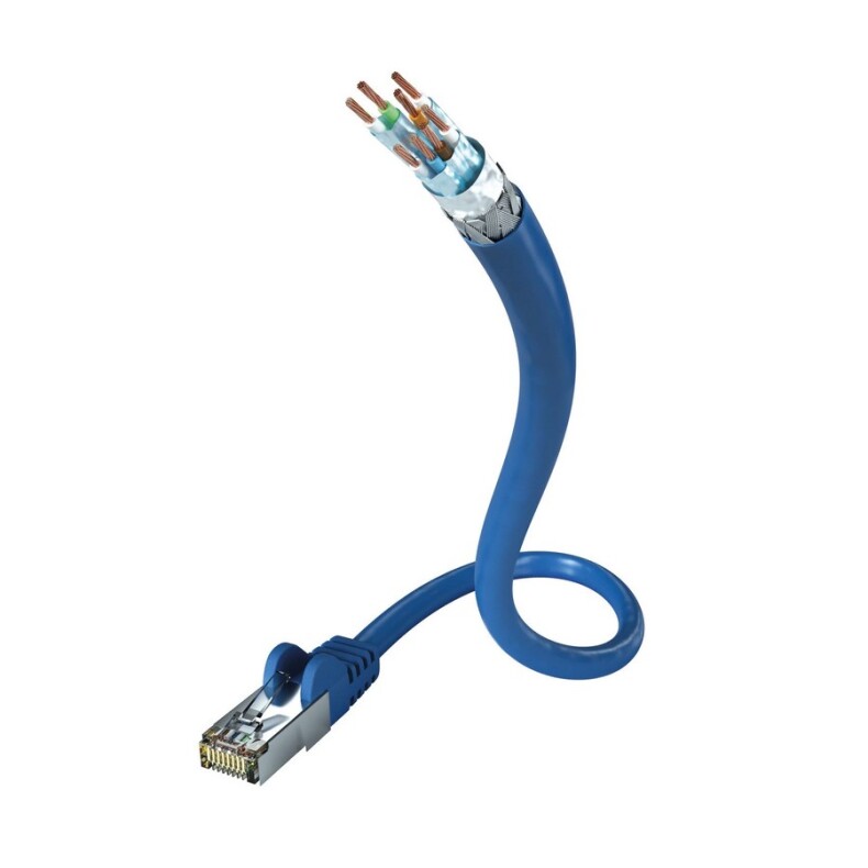 Патч корд Inakustik Profi CAT7 Ethernet Cable, 2.0 m, S-FTP, AWG 26, 00925002