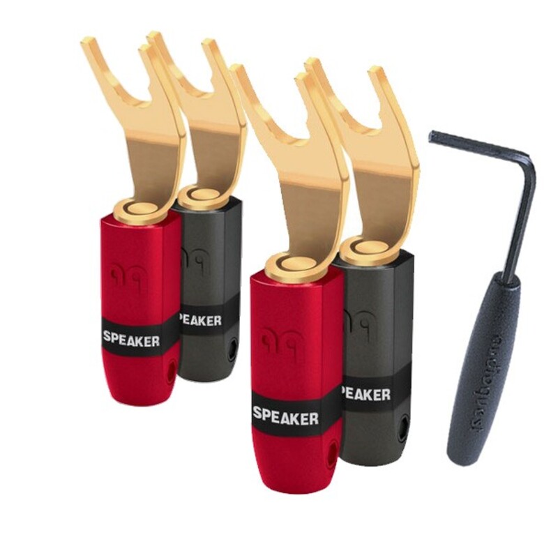 Разъем AudioQuest SureGrip 300 - SPADE GOLD (4)